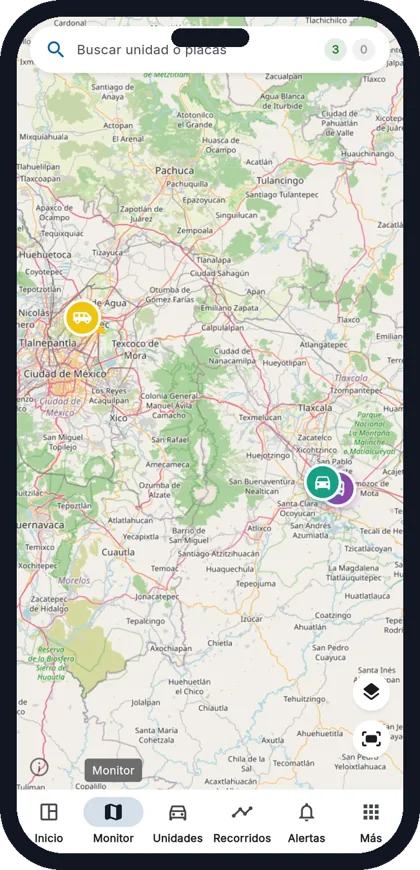 App LOKTRAK GPS: Monitor en vivo